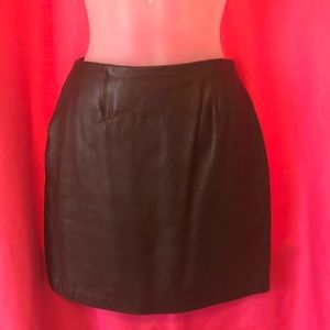 💕Cache lamb skin brown skirt
